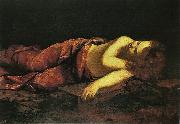 Orazio Gentileschi Jesus endormi sur la croix oil on canvas